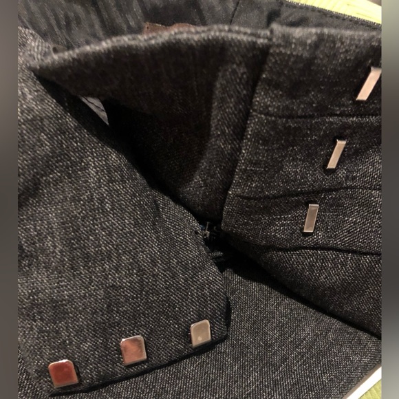 Women’s The Limited Collection Wide Leg With Flare Ankle Gray Trousers Size 14 - Picture 6 of 12